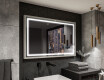 Rectangular Bathroom Mirror With LED Light FrameLine L49 #12