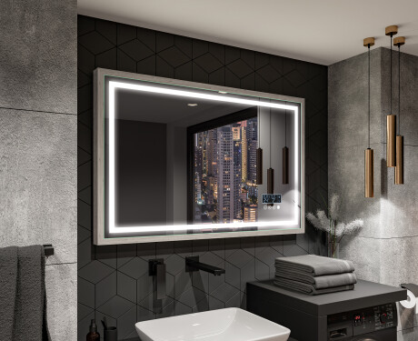 Rectangular Bathroom Mirror With LED Light FrameLine L49 #12