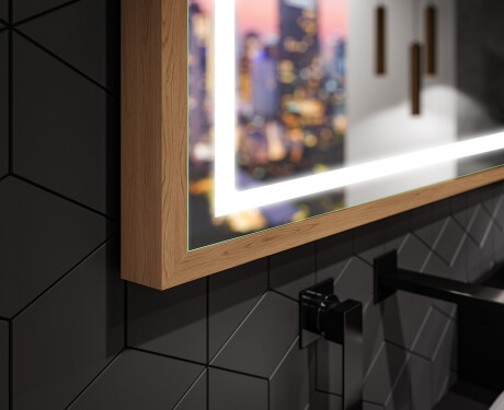 Rectangular Bathroom Mirror With LED Light FrameLine L49 #3