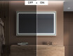 Rectangular Bathroom Mirror With LED Light FrameLine L49 #5