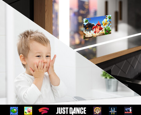 Rectangular Bathroom Mirror With LED Light FrameLine L61 #9