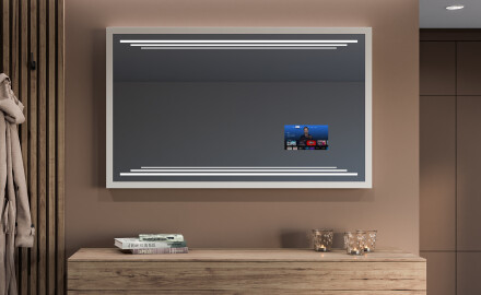 Rectangular Bathroom Mirror With LED Light FrameLine L75