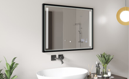 Rectangular Bathroom Mirror With LED Light FrameLine L131