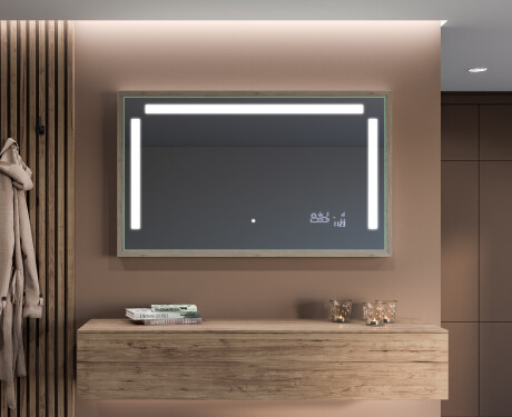 Rectangular Bathroom Mirror With LED Light FrameLine L134 #12