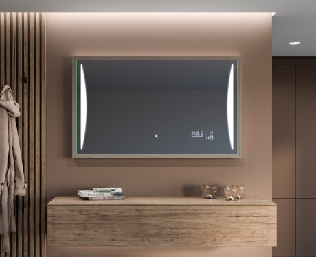 Rectangular Bathroom Mirror With LED Light FrameLine L135 #12