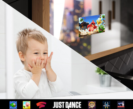 Rectangular Bathroom Mirror With LED Light FrameLine L135 #9