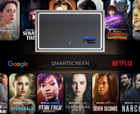 Rectangular Bathroom Mirror With LED Light FrameLine L137 #6