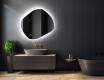 Wall asymmetrical mirror with lights LED R221 #2