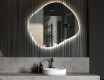 Wall asymmetrical mirror with lights LED R221 #5