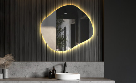 Artforma - Irregular Mirror LED Lighted decorative design L223