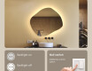 Bathroom mirror with lighting, dual color, touch switch, heating mat #4