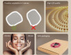 Bathroom mirror with lighting, dual-color light, touch switch, heating pad #6