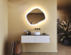 Bathroom mirror with lighting, dual-color light, touch switch, heating pad #9