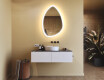 Irregular‑shaped mirror with lighting, 64×94 cm, dual color, touch switch, heating mat #9