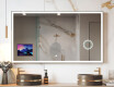 Smart LED Bathroom Mirror with Displine Apple L01 Frame