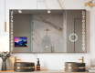 Modern LED Mirror with iPad Displine L38 Frame