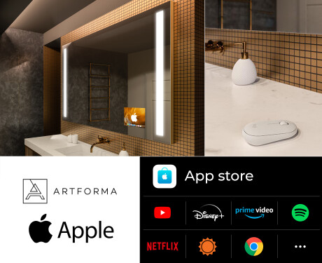 LED Lighted Mirror with SMART Apple Screen L02 #2