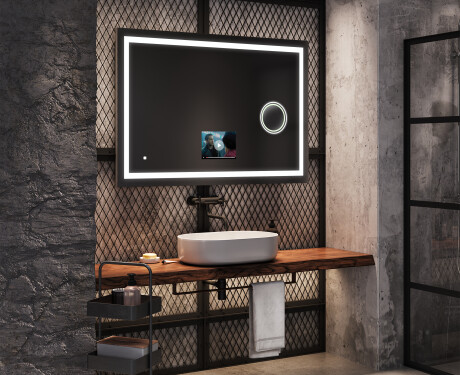 LED Lighted Mirror with SMART Apple Screen L15 #8