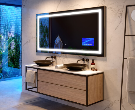 LED Lighted Mirror with SMART Apple Screen L15 #9