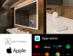 SMART Illuminated Bathroom Mirror L49 Apple #2