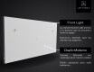 Designer Backlit LED Bathroom Smart Mirror L01 Google Series #11