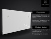Bathroom LED Lighted Mirror SMART L57 Samsung #5