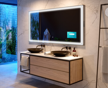 Bathroom LED Lighted Mirror SMART L57 Samsung #6