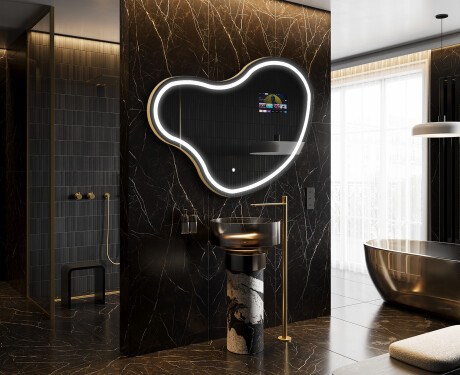 SMART Irregular Bathroom Mirror LED N223 Google #8