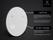 SMART Round Bathroom Mirror LED L33 Apple #2