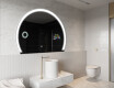 SMART Semi-Circular Bathroom Mirror LED W222 Google #10