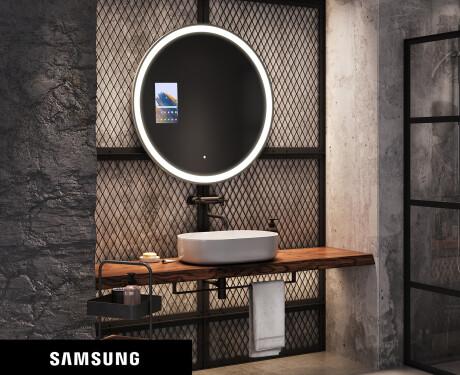 Round Magic Mirror LED Lighted L76 Samsung #1