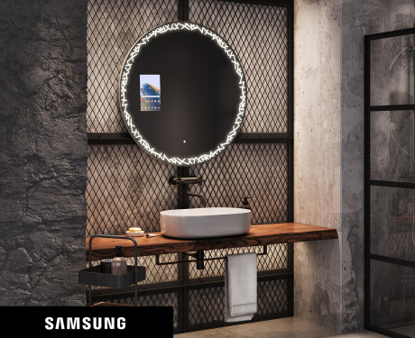 SMART Round Bathroom Mirror LED L115 Samsung