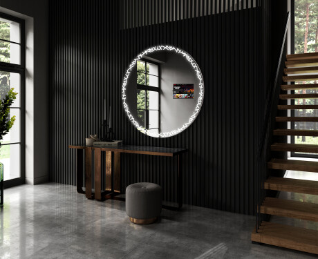 SMART Round Bathroom Mirror LED L115 Samsung #4