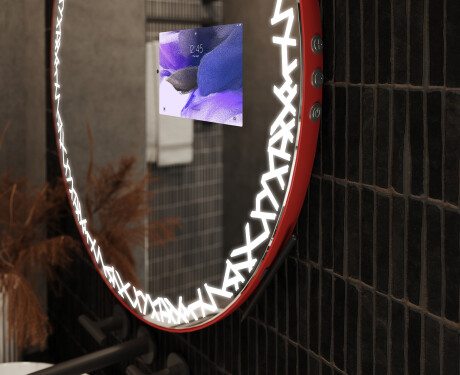 SMART Round Bathroom Mirror LED L115 Samsung #10