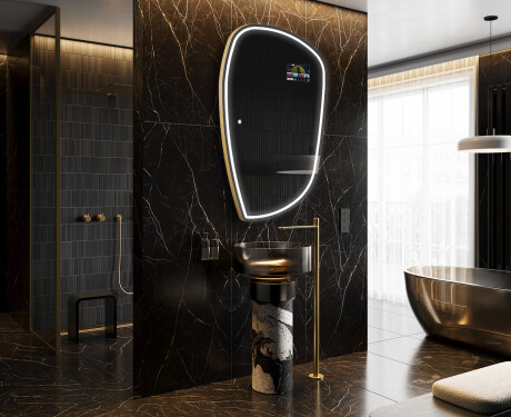 SMART Irregular Bathroom Mirror LED I223 Google #8