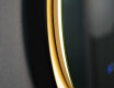 Round mirror in a metal frame with LED lighting #6