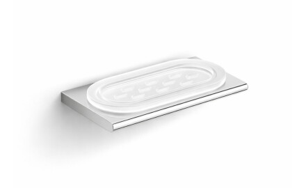 MILANO – Soap dish / chrome, frosted glass