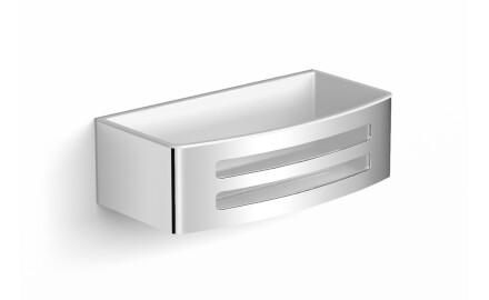 Ciseán 22x11x6 / ionsáite plaisteach bán / cruach snasta