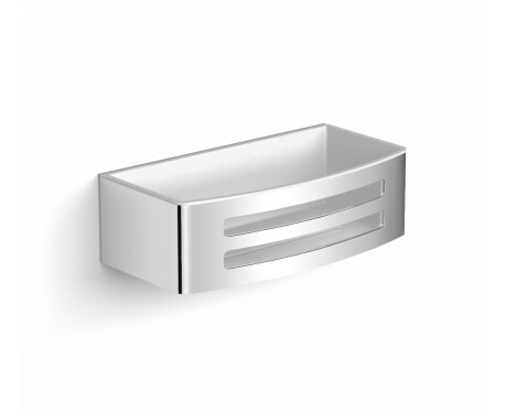 Ciseán 22x11x6 / ionsáite plaisteach bán / cruach snasta