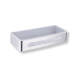 Ciseán 29x12x5.5 / cruach snasta / ionsáite plaisteach bán #1