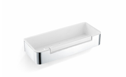 Ciseán 29x12x5.5 le téad tarraingthe / cruach snasta / ionsáite plaisteach bán
