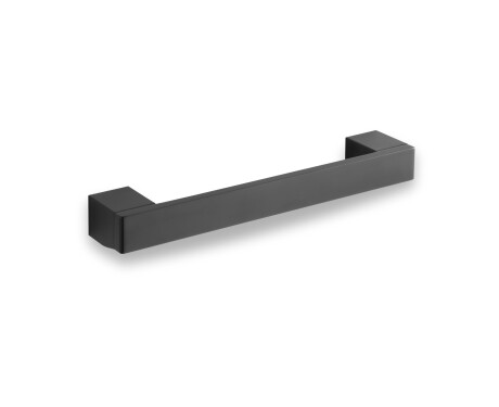Láimhseáil seomra folctha dhíreach, 28 cm / dubh neamhlonrach