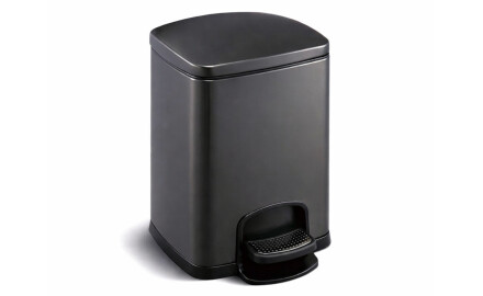 Bosca bruscair cosánach dronuilleogach den scoth, 5 L, dúnadh bog / dubh neamhlonrach