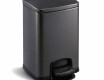Bosca bruscair cosánach préimhe dronuilleogach, 20 L, dúnadh bog / dubh neamhlonrach