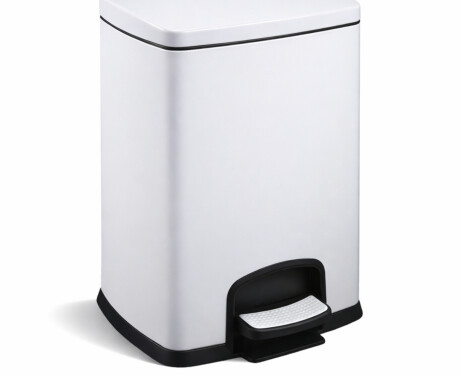Bosca bruscair cosánach dronuilleogach den scoth, 20 L, dúnadh bog / bán