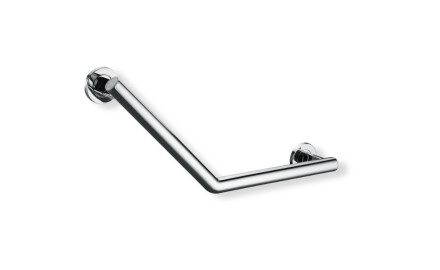 Taca láimhe do dhaoine faoi mhíchumas, Ø32, uillinn 135°, PREMIUM / cruach dhosmálta snasta