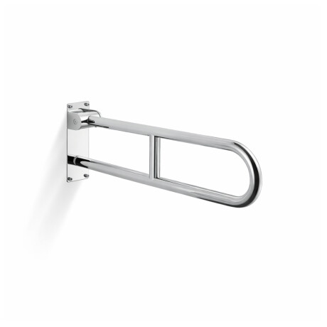 Taca-láimhe do dhaoine faoi mhíchumas, Ø32, cuartha, claonta, CAIGHDEÁNACH – 70 cm / cruach dhosmálta snasta #1