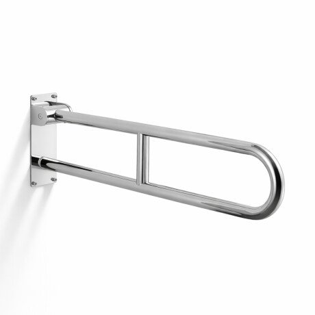 Taca-láimhe do dhaoine faoi mhíchumas, Ø32, cuartha, claonta, CAIGHDEÁNACH – 80 cm / cruach dhosmálta snasta #1