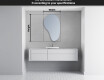 Irregular Mirror LED Lighted decorative design S221 #4