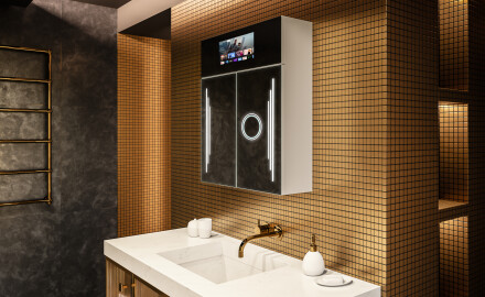 Smart LED Illuminated Mirror Cabinet - L27 Sarah 66,5 x 72cm